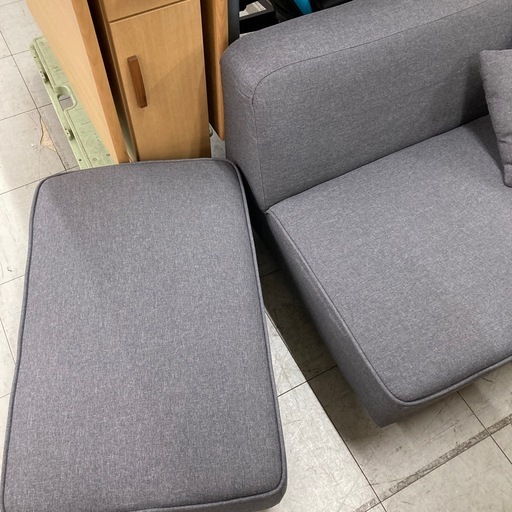 オットマン付き2pソファー