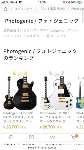 【最終値下げ3/15まで】フォトジェニック エレキギター