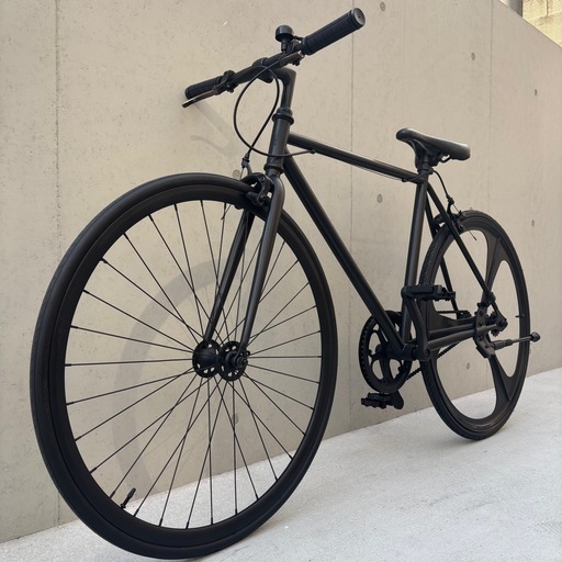 10万で購入】ピストバイク 700c黒 美品 ディープリム自転車 お洒落