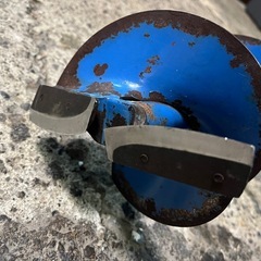 ワカサギ  アイスドリル 全長150cm 直径およそ15cm わかさぎ釣り 保護カバー付属  折りたたみ/刃先交換 可能！ サビ多め 中古品 ①の画像