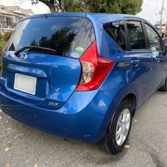 誰でも分割購入可能！【大阪店】日産　ノート　ブルーの画像