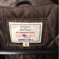 レザージャケット　アヴィレックスの画像