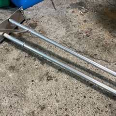 アルミ 雪下ろし スノードロッパー 頭•本体 / パイプ柄 雪庇落とし ジョイントタイプ 全長6m割と美品 中古品 ③の画像