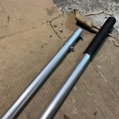 アルミ 雪下ろし スノードロッパー 頭•本体 / パイプ柄 雪庇落とし ジョイントタイプ 全長6m割と美品 中古品 ③の画像