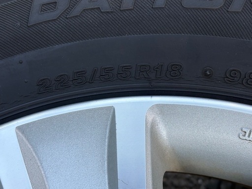デリカD5 【225/55r/18】純正18インチタイヤホイール4本セット