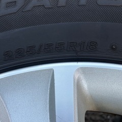 デリカD5 【225/55r/18】純正18インチタイヤホイール4本セットの画像