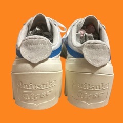 ✨希少・人気✨ オニツカタイガー 厚底スニーカー 27.5cm 白 青 赤の画像