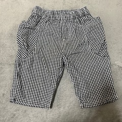 チェックの短パン 120の画像
