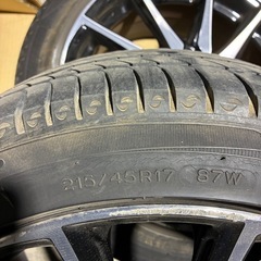 86純正ホイールガリキズあり　タイヤ溝ありの画像