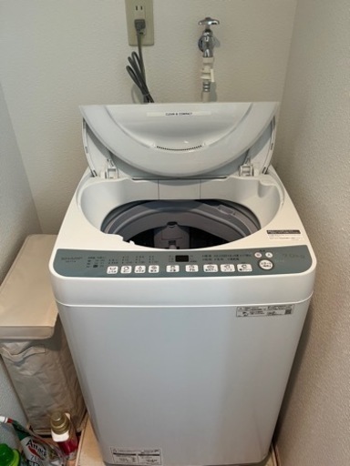 【美品】2022年製  SHARP シャープ全自動電気洗濯機　7.0kg