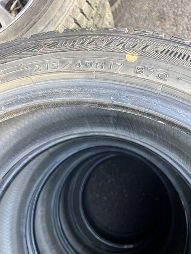215/45R17, ダンロップ,2020年,4本
