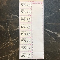 NO.1 映画招待券×8枚＋提示割引券の画像