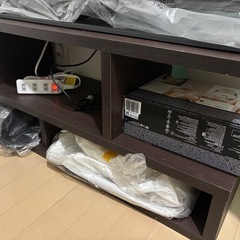 ① ローテーブル② 電器棚／テレビ台 家具2点出品しますの画像