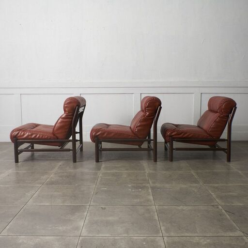【発送の場合は即購入不可】 オールドマルニ madison 本革 トリプルソファ ビンテージ マジソン 北欧 デンマーク スタイル セ