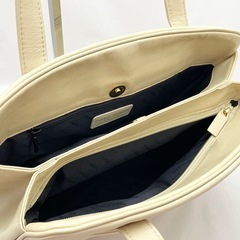 シャルル・ジョルダン ハンドバッグ 本革 アイボリーの画像