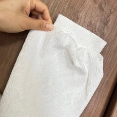 新品160cm身長ホワイトワンピース優雅レースドレスの画像