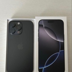 iPhone 16  pro max  ブラックチタニウム　256GBの画像