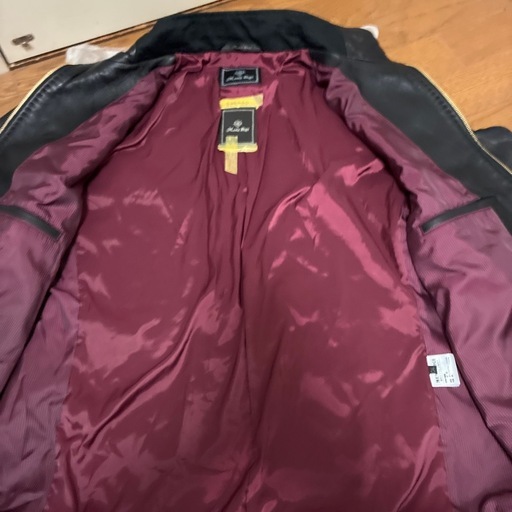 ほぼ新品❣️メンズビギのラムレザースタンドカラーシングルライダースジャケットです