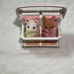 【シルバニアファミリー】赤ちゃんおしゃれヘアシリーズ カンガルーの小さい赤ちゃん マシュマロネズミの小さい赤ちゃん シークレットの画像