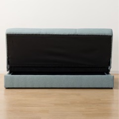 【値下げ応】ニトリ　収納付き ソファベッド (メーベル2P/ボルスター）の画像