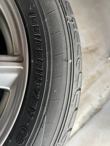 155/65R14 夏タイヤ　4本セット　ダンロップ