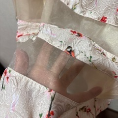 Ｍ　小鳥柄　ワンピースの画像