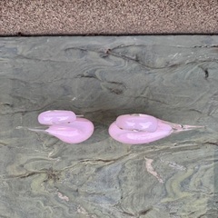 白鳥 インテリア 雑貨 置物 2個セットの画像