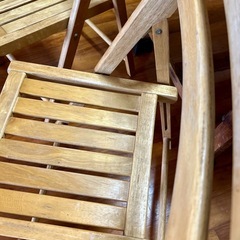 （取引中） 椅子　折りたたみ　２脚
の画像