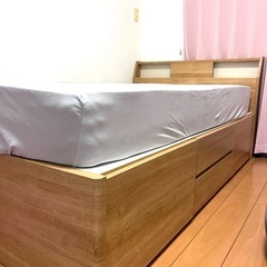 【取引き中】ベッドフレーム　セミダブル　ニトリ　の画像