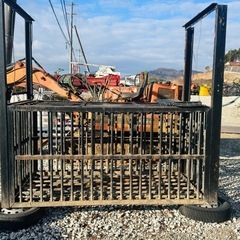 イノシシ・シカ用の箱罠の画像