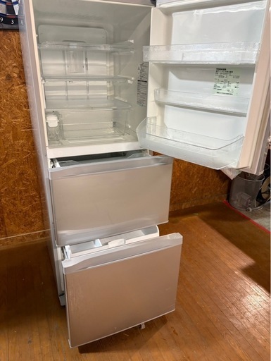 A2905 TOSHIBA 東芝 3ドア冷蔵庫 340L 2014年製 棚板割れあり