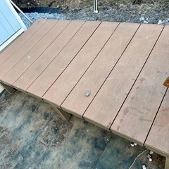 ウッドデッキ　90センチ✖️90センチ二つの画像