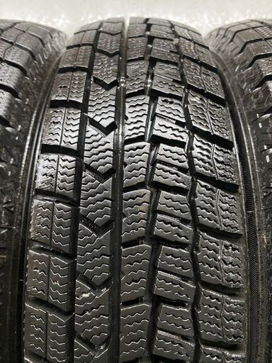DUNLOP WINTER MAXX WM02 145/80R13 13インチ スタッドレス 4本 22年製 バリ溝 ワゴンR タント