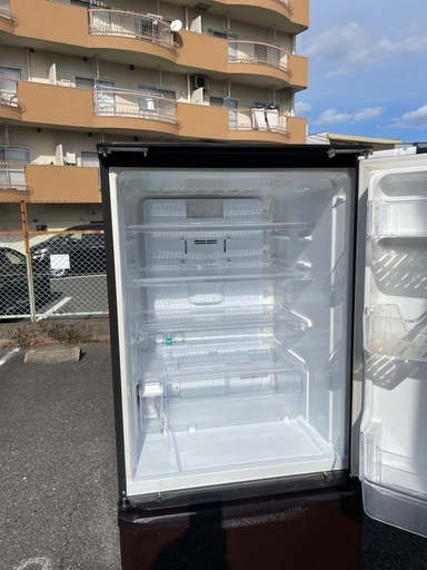 北九州市内配送無料　保証付き SHARP プラズマクラスター冷蔵庫（350L・どっちもドア） 3ドア ブラウン系 SJ-PW35B-T