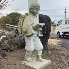 二宮金次郎　石像　御影石　オブジェ　庭石
の画像