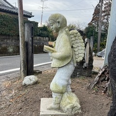 二宮金次郎　石像　御影石　オブジェ　庭石
の画像