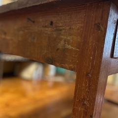 （取引中）ダイニング　テーブル　引き出し　古いの画像