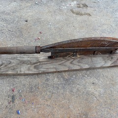 古道具 藁切り 押切り 農具 昭和レトロ 藁切りカッター スライドカッターです。 の画像