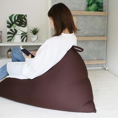 ビーズクッション ポルトBIG 日本製 ブラウンクッション インテリアの画像