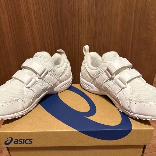 アシックス　スクスク　白　21cm