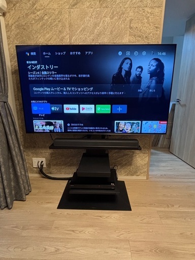 【お引取り限定】65インチのSONY製液晶テレビ・Blu-ray・サウンドバー・TVスタンドセット