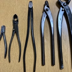 盆栽用　金切鋏や芽切鋏など　6本の画像