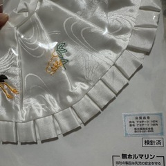 お宮参り　　スタイ&帽子のセットの画像