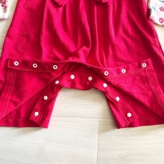 【美品】ベビー 袴 ロンパース お食い初め 百日祝い 記念日 お祝い 80cmの画像