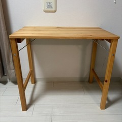 【無印良品】パイン材　テーブル　デスク　折りたたみの画像