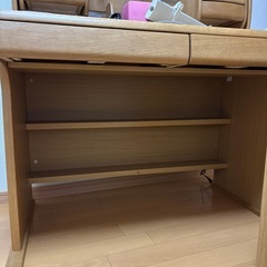 【イトーキ】天然木学習机セット（GP型）★電動鉛筆削り・ライト・ワゴン付きの画像