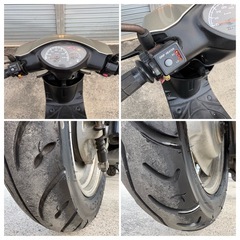 実動 ヤマハ ジョグ SA36J グリップヒーター 前後タイヤバリ山 大阪 堺市の画像