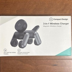 ロボット犬型⭐️ワイヤレス充電器 3in1 Magsafe 充電器 置き型充電の画像