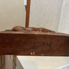 木製　馬のオブジェ（表面ひび割れ）の画像