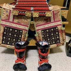 五月人形 8号 男の子用 兜 鎧 甲冑 金屏風の画像